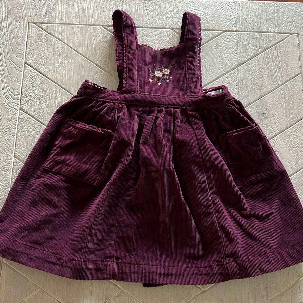 Jamie Kay Fig Elizabeth cord dress 2Y EUC- never worn